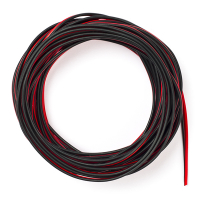123-3D 2-draads kabel rood / zwart | 10 meter  DDK00076