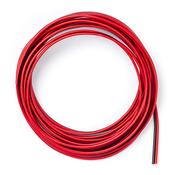 2v kabel rood/zwart 25 mtr. ved15 - Camerashop24