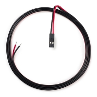 123-3D 2-draads kabel rood / zwart (1 meter met female connector)  DDK00003