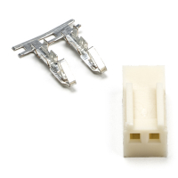 123-3D 2-pins vrouwelijke connector met kabelklemmen 10 stuks  DAR00118