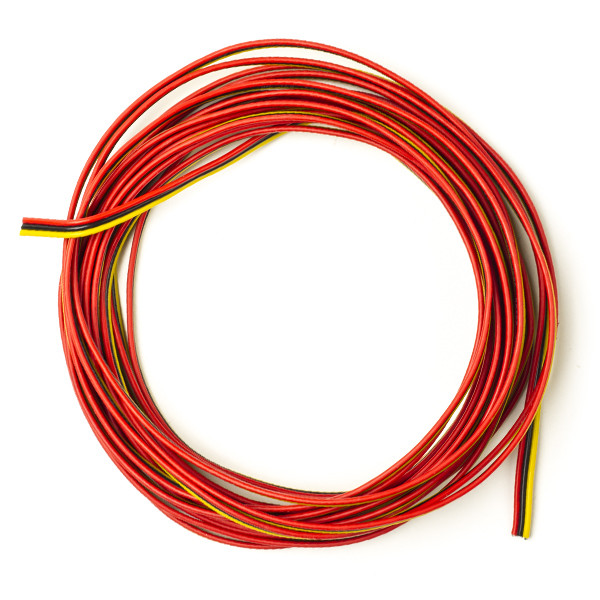 123-3D 3-draads kabel rood / zwart / geel (5 meter)  DDK00119 - 1