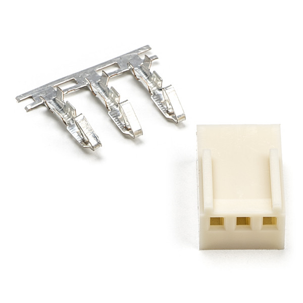 123-3D 3-pins vrouwelijke connector met kabelklemmen 10 stuks  DAR00120 - 1