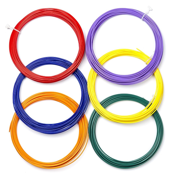 123-3D 3D pen filament 6 regenboogkleuren (6 x 10 meter)  DPE00049 - 1