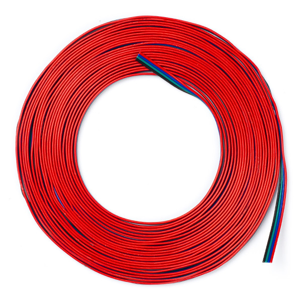 123-3D 4-draads kabel blauw / rood / groen / zwart | 10 meter  DDK00066 - 1