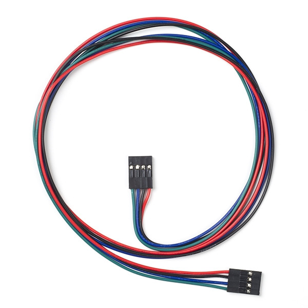 123-3D 4-draads kabel met connectoren (0,7 meter)  DDK00022 - 1