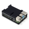 Aluminium Heatsink Case voor Raspberry Pi 4 - Zwart