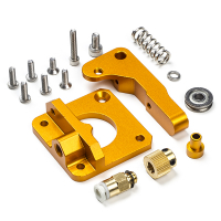 123-3D Aluminium MK8 Bowden Extruder Upgrade kit goud links  DEX00014