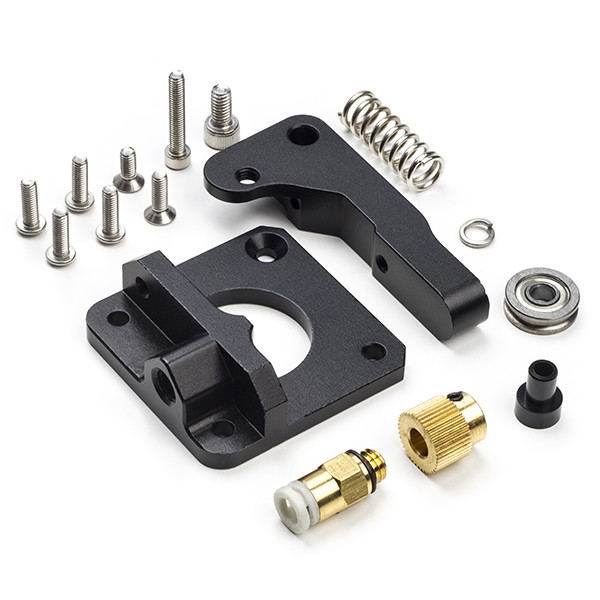 123-3D Aluminium MK8 Bowden Extruder Upgrade kit zwart links  DEX00012 - 1