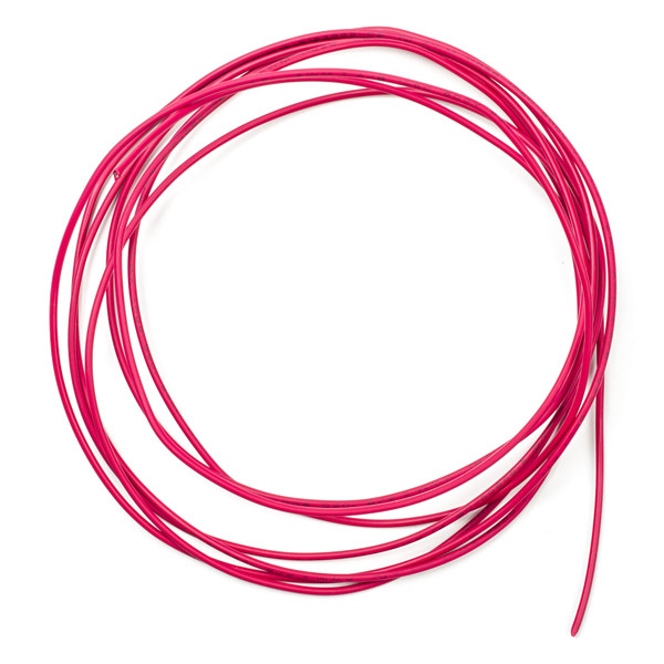 123-3D Draad rood 0,81 mm² max 5A | 2,5 meter  DDK00140 - 1