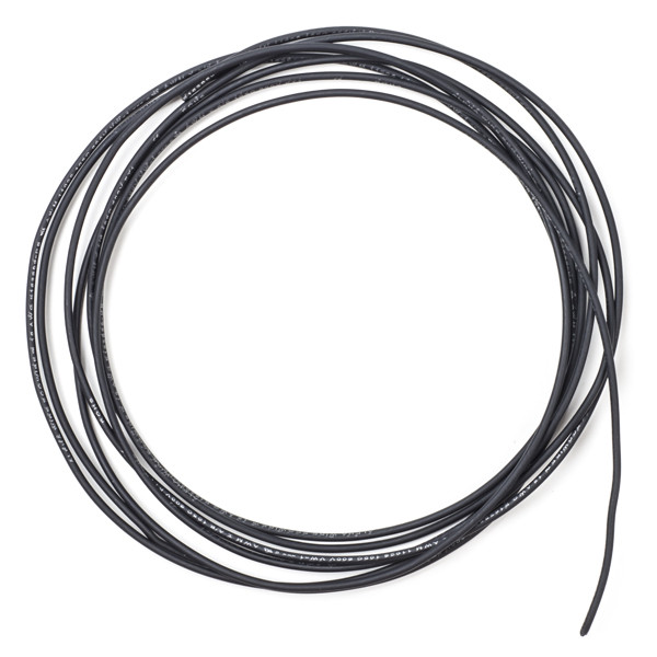 123-3D Draad zwart 0,81 mm² max 5A | 2,5 meter  DDK00137 - 1