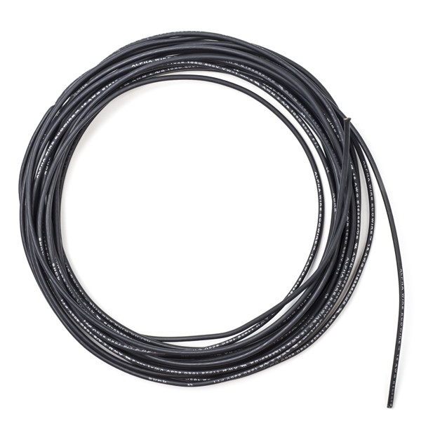 123-3D Draad zwart 0,81 mm² max 5A | 5 meter  DDK00138 - 1