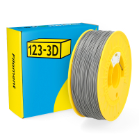 123-3D Filament ABS Donkergrijs 1,75 mm 1 kg DHM00148
