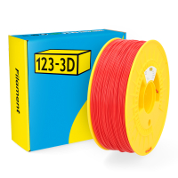 123-3D Filament ABS Rood 1,75 mm 1 kg  DHM00147