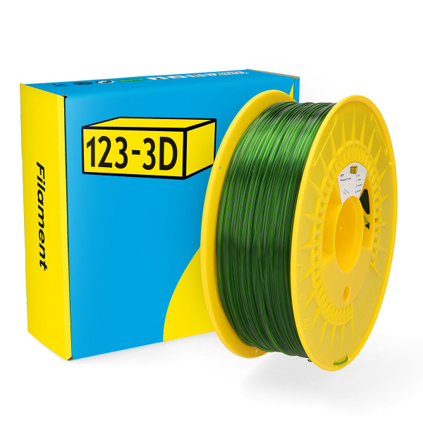 123-3D Filament PCTG Transparant Groen 1,75 mm 1 kg  DHM00225 - 1