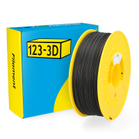 123-3D Filament PETG CF10 Zwart 1,75 mm 1 kg  DHM00138