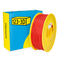 123-3D Filament PETG Rood 1,75 mm 1 kg DHM00131