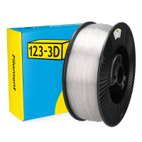 123-3D Filament PETG Transparant 1,75 mm 2,3 kg DHM00192