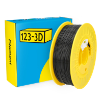 123-3D Filament PETG Zwart 1,75 mm 1 kg DHM00128