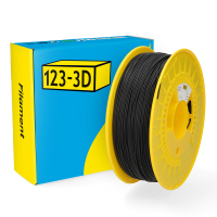 123-3D Filament PLA-FR Zwart 1,75 mm 1 kg  DHM00220
