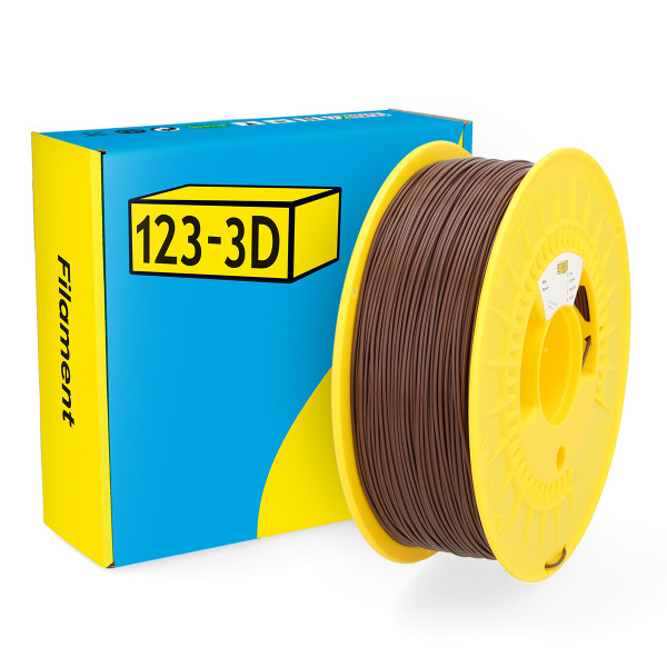 123-3D Filament PLA Bruin 1,75 mm 1 kg DHM00020 - 1