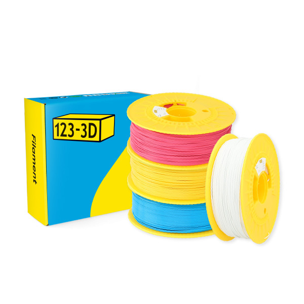 123-3D Filament PLA CMYK Lithophane Bundel 1,75 mm 4 kg DHM10051 - 1