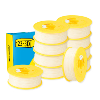 123-3D Filament PLA Crème Wit 1,75 mm 10-pack 1 kg