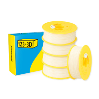 123-3D Filament PLA Crème Wit 1,75 mm 5-pack 1 kg