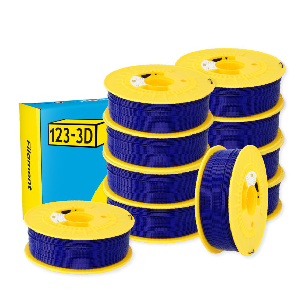 123-3D Filament PLA Donkerblauw 1,75 mm 10-pack 1 kg  DHM10005 - 1