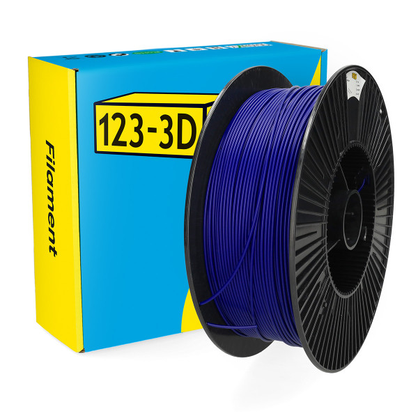 123-3D Filament PLA Donkerblauw 2,85 mm 3 kg DHM00188 - 1