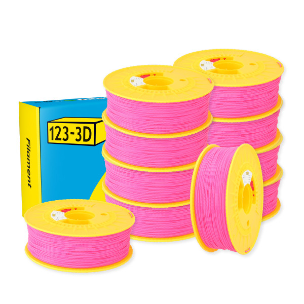 123-3D Filament PLA Fel Roze 1,75 mm 10-pack 1 kg  DHM10026 - 1