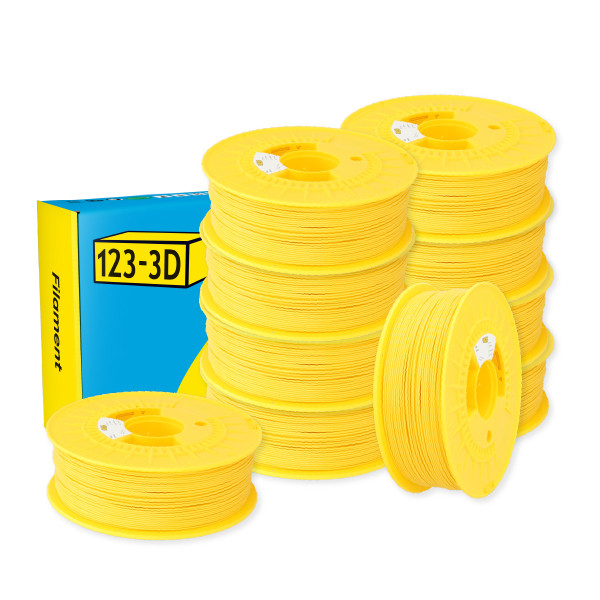 123-3D Filament PLA Geel 1,75 mm 10-pack 1 kg DHM10008 - 1