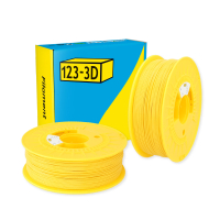 123-3D Filament PLA Geel 1,75 mm 2-pack 1 kg
