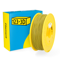 123-3D Filament PLA Glitter Goud 1,75 mm 1 kg DHM00058