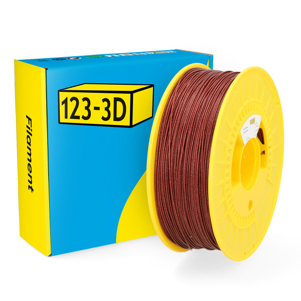123-3D Filament PLA Glitter Rood 1,75 mm 1 kg DHM00061 - 1