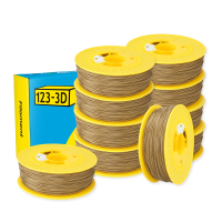 123-3D Filament PLA Goud 1,75 mm 10-pack 1 kg  DHM10011