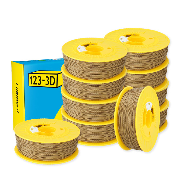 123-3D Filament PLA Goud 1,75 mm 10-pack 1 kg DHM10011 - 1