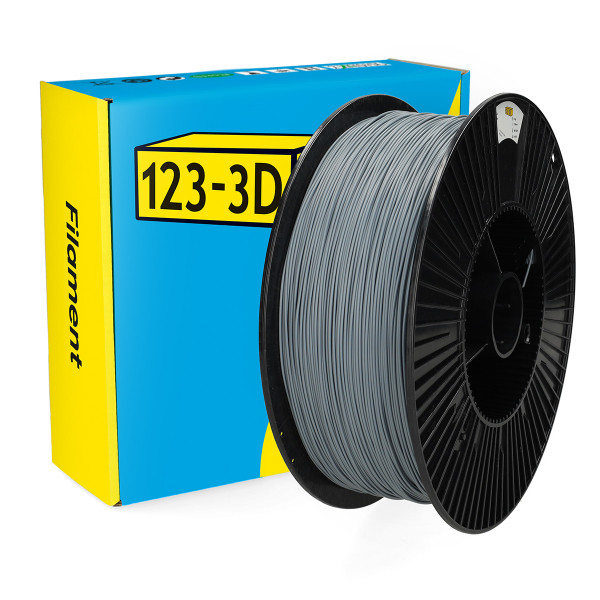 123-3D Filament PLA Grijs 1,75 mm 3 kg  DHM00183 - 1