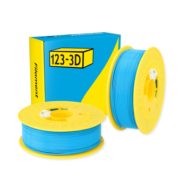 123-3D Filament PLA Hemelsblauw 1,75 mm 2-pack 1 kg  DHM10018 - 1