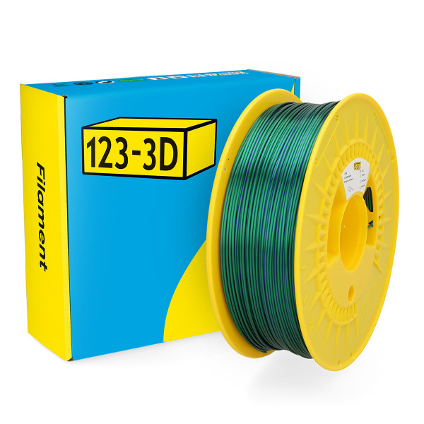 123-3D Filament PLA Kameleon Paars - Groen 1,75 mm 1 kg  DHM00252 - 1