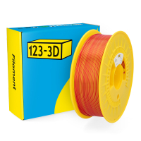 123-3D Filament PLA Kameleon Rood - Geel 1,75 mm 1 kg  DHM00257