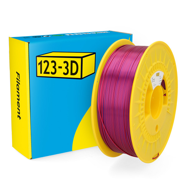 123-3D Filament PLA Kameleon Roze - Blauw 1,75 mm 1 kg  DHM00255 - 1