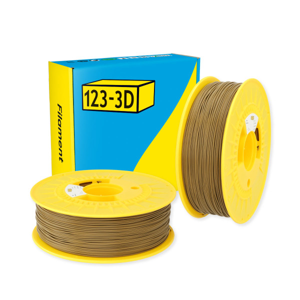 123-3D Filament PLA Khaki Grijs 1,75 mm 2-pack 1 kg DHM10061 123-3D Filament PLA Khaki Grijs 1,75 mm 2-pack 1 kg DHM10061 - 1