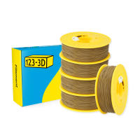 123-3D Filament PLA Khaki Grijs 1,75 mm 5-pack 1 kg