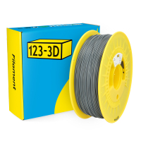 123-3D Filament PLA Licht gewicht Donkergrijs 1,75 mm 1 kg DHM00085