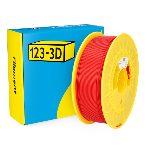 123-3D Filament PLA Lichtgewicht Rood 1,75 mm 1 kg DHM00089 - 1