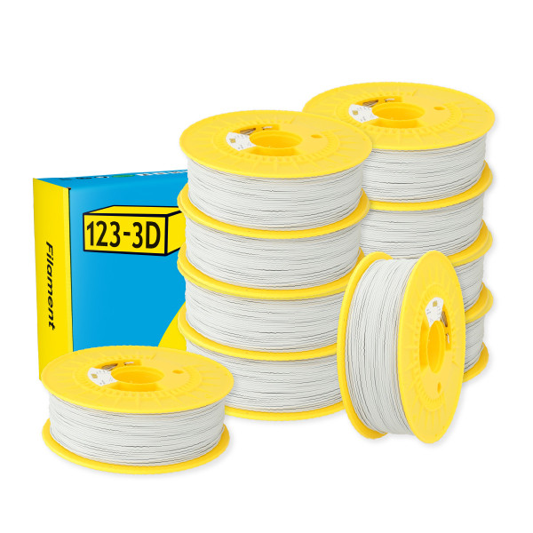 123-3D Filament PLA Lichtgrijs 1,75 mm 10-pack 1 kg  DHM10023 - 1