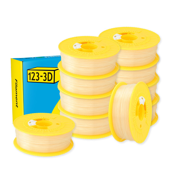 123-3D Filament PLA Neutraal 1,75 mm 10-pack 1 kg  DHM10029 - 1