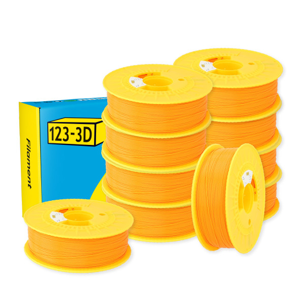 123-3D Filament PLA Oranje 1,75 mm 10-pack 1 kg DHM10032 - 1