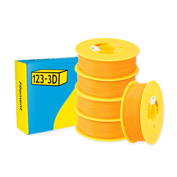 123-3D Filament PLA Oranje 1,75 mm 5-pack 1 kg  DHM10031 - 1