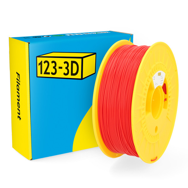 123-3D Filament PLA Rood 1,75 mm 1 kg DHM00004 - 1